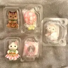 シルバニアファミリー くるみリス ラテネコ ヒツジ　3体セット