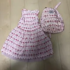 Cath Kids バレリーナ柄 ワンピース リュックセットのサムネイル