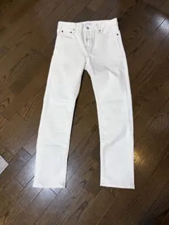 ユニクロ　スリムフィットジーンズ　ホワイト　ウエスト71cm