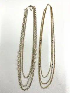 50.205【ネックレス　2本セット】ヴィンテージ　アンティーク