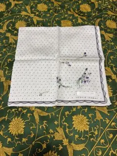 【新品】YOSHIE INABA ハンカチ ドット 花柄 刺繍のサムネイル