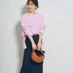 basement online アシンメトリーチュニックシャツ　ピンクのサムネイル