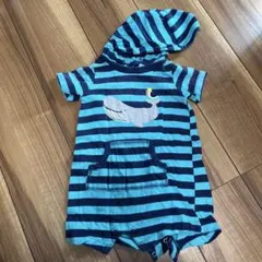 Carter's ストライプロンパース 12M