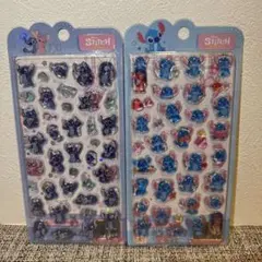 正規品　ディズニーシール　スティッチ硬い3D立体シール　２枚セット　海外限定