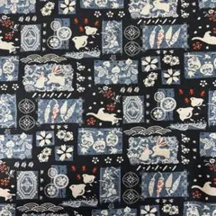 シーチキング和柄プリント 1M