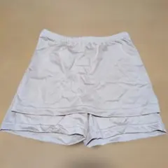 3coins Yラインカバーパンツ ベージュ ストレッチ素材　※82
