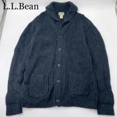 極美品✨エルエルビーン ショールカラー ニットカーディガン 厚手のサムネイル