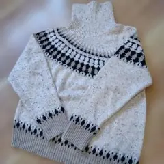 (美品)CEPOノルディック柄タートルネックニット(土日限定値下げ)