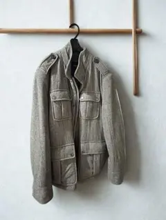 BOSS グレー ミリタリージャケット