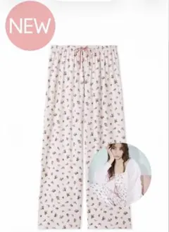 【SNIDEL HOME】ストロベリーアイレットロングパンツ ピンクのサムネイル
