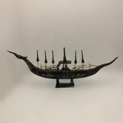 【バリ島民芸】帆船模型 インテリア 船 装飾品 ハンドメイド 牛角風の帆 大型 バリ島民芸】帆船模型 インテリア 船 装飾品 ハンドメイド 牛角風の帆