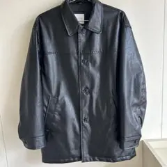 【新品】freaksstore ライダースジャケット　フェイクレザー FREAK'S STORE/リラックスフィット フェイクレザー ジップアップ