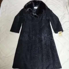 ヴィンテージNakamura Fur ‼️ 最安値スタート‼️ブラック毛皮コート