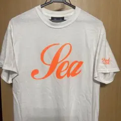 WIND AND SEA Tシャツ ホワイト オレンジ