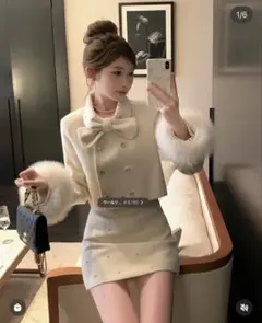 ホワイトリボン付きセットアップ