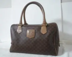 セリーヌ　マカダム柄　2WAY　肩掛けショルダー　ミニ　ボストン　ハンド　バッグ