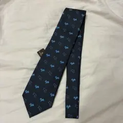 極美品 サルヴァトーレフェラガモ ジャガード シルク ネクタイ