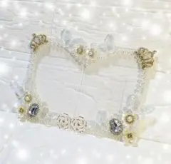 No.47キラキラで可愛い❤ペアのハート❤Ｂ８⭐️トレカ硬質ケースデコ