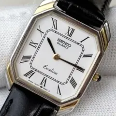 SEIKO セイコー メンズ腕時計クォーツ ローマ数字 スクエア ツイスト 