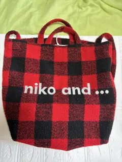 niko and... チェック柄 2wayバッグのサムネイル