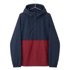 UNIQLO アノラックパーカー　プルオーバー ネイビー レッド L