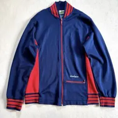 70s-80s grasshoppers トラックジャケット 紺×赤 YKKのサムネイル