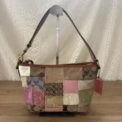 美品✨COACH パッチワーク ホーボー ワンショルダーバッグ 10086