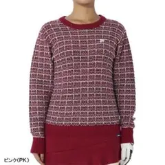 ★FILA フィラ ツイードニット セーター ゴルフ 定価6,600円 4L