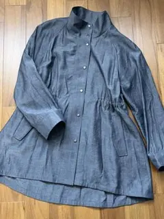 美品　レリアンホワイトレーベル　スタンドカラー スプリングコート　ゆったり9号