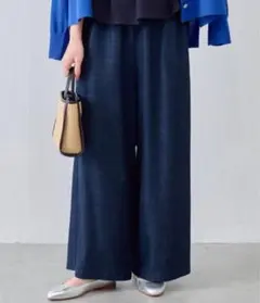 ストライプ ワイドパンツ