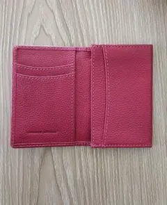 鮮やかピンク【本革】名刺入れ カードケース【genuine leather】のサムネイル