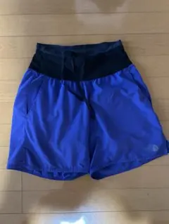 THE NORTH FACE 青 フライウエイトレーシングショーツ Sサイズ