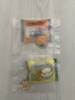 パペットスンスン　シャカシャカ　キャンディチャーム　オレンジ　レモン