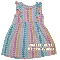 ☆最終価格☆Ruffle Buttsハート柄 ワンピース 3T 90-100cmのサムネイル