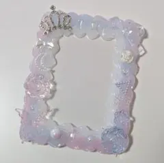ホイップデコ　水色　ピンク　ハンドメイド　ゆめかわ