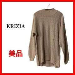 KRIZIA　クリツィア　セーター　ニット　編み込み　シルク混　B774