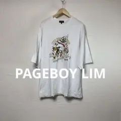 ⭐︎PAGEBOY LIM⭐︎バックフロントプリントTシャツ／ホワイト