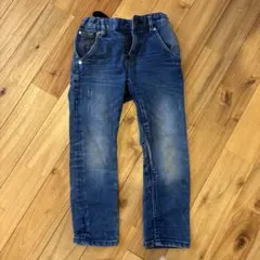 H&M テーパード ダークブルーパンツ US 3-4Y
