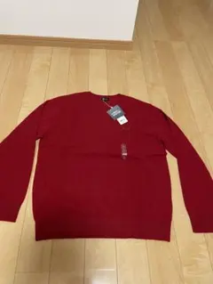 新品未使用　UNIQLO KAWS レッド　カシミヤセーター　サイズL