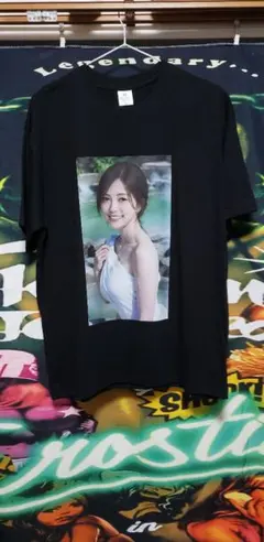 フォトプリント Tシャツ ブラック