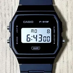 チープカシオ CASIO F-91W ブラック デジタル腕時計