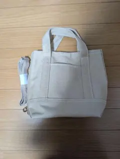 お値下げ中！オペークドットクリップ　ミニベージュ トートバッグ