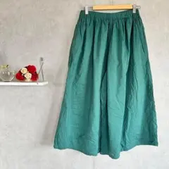 zootie　ズーティ　グリーン キュロット パンツ　綿100％　Lサイズ相当