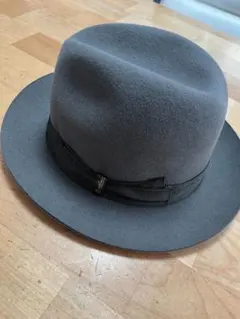 美品　ボルサリーノ　QSソフトハット59㎝ 美品 ボルサリーノ QSソフトハット59㎝