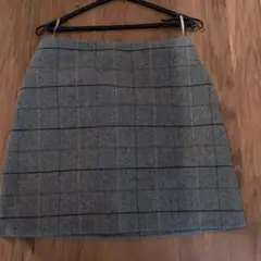 UNIQLO グレー チェック タイトスカート