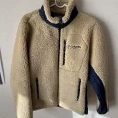 Columbia フリースジャケット Sサイズ ベージュ/ネイビー