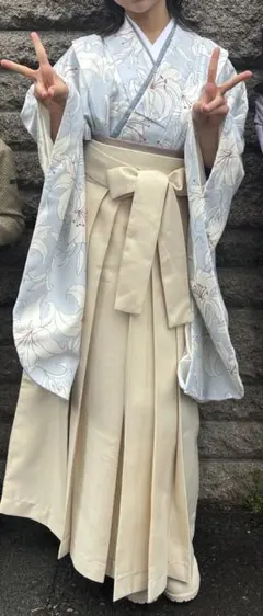 小学生　袴　髪飾り&ブーツもセットのサムネイル