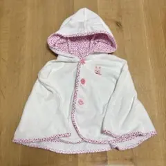 ミキハウス　花柄ポンチョ　サイズ70〜90