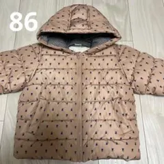 花柄フード付きアウター 86cm