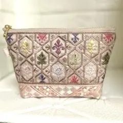 インド刺繍リボンポーチのサムネイル